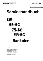 HITACHI ZW 65-6C 75-6C 95-6C Radlader Servicehandbuch und Schaltpläne