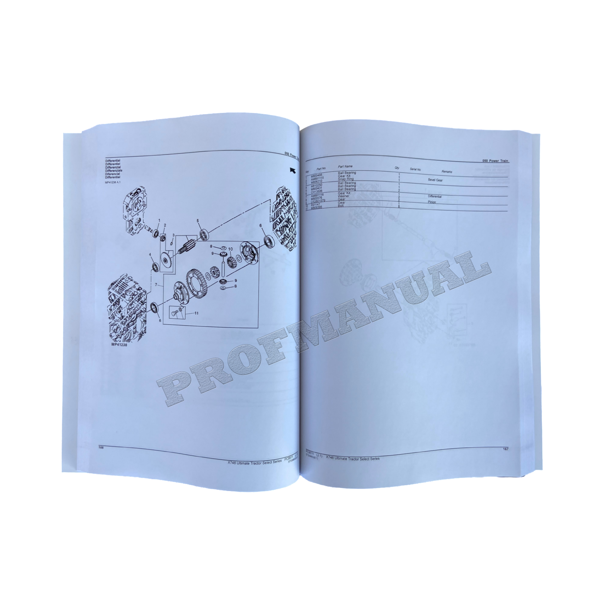 CATÁLOGO DE PIEZAS DEL TRACTOR JOHN DEERE X748 MANUAL + ¡BONIFICACIÓN! 