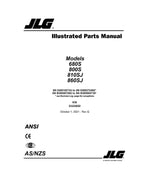 Manual del catálogo de piezas de los elevadores de pluma JLG 680S 800S 860SJ