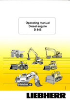 Liebherr D846 engine Operators manual