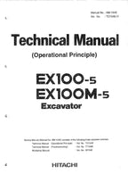 HITACHI EX100-5 EX100M-5 Excavator Operational Principle Technical Manual