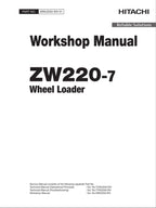 Hitachi ZW220-7 Wheel Loader Workshop Manual