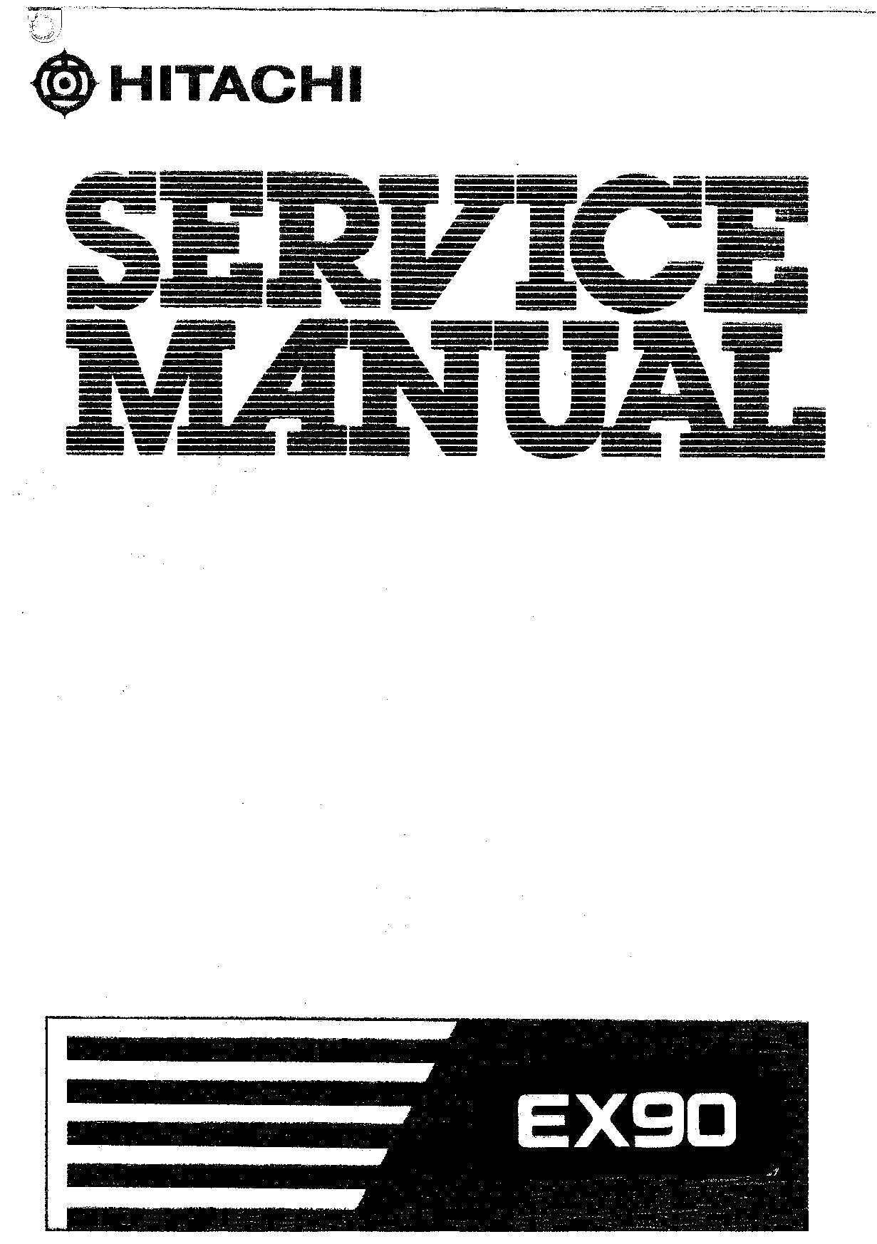 HITACHI EX90 Excavator Service Manual