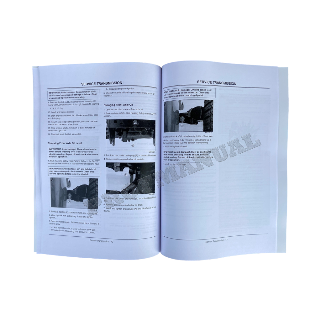 MANUAL DEL OPERADOR DEL TRACTOR JOHN DEERE X700 X720 X724 X728