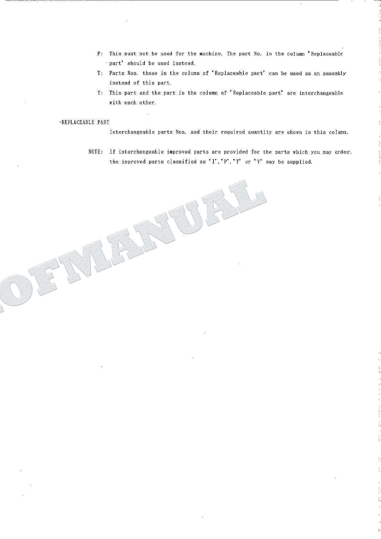 HITACHI EX100-3C Excavator Parts Catalog Manual SN 01001-