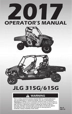 Manual del operador de mantenimiento y operación de UTV JLG 315G 615G