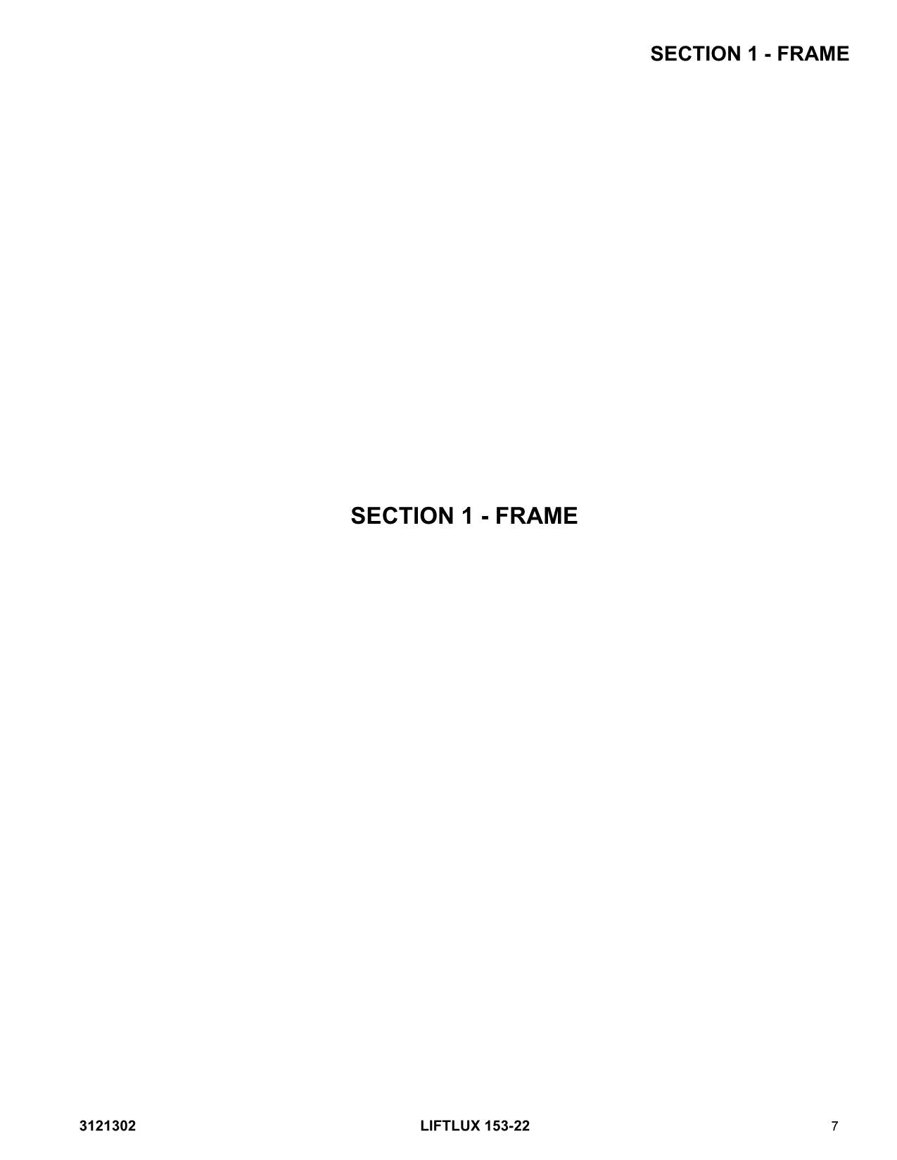 LIFTLUX 153-22 Scissor Lift Parts Catalog Manual Prior to 1200015676