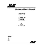 JLG X22SJP X660SJ Compact Crawler Boom Parts Catalog Manual