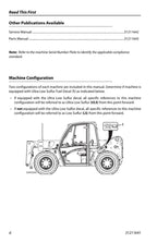 JLG G5-18A Telehandler Maintenance Operation Operators Manual 31211641