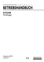 New Holland E75C SR Bagger Betriebsanleitung