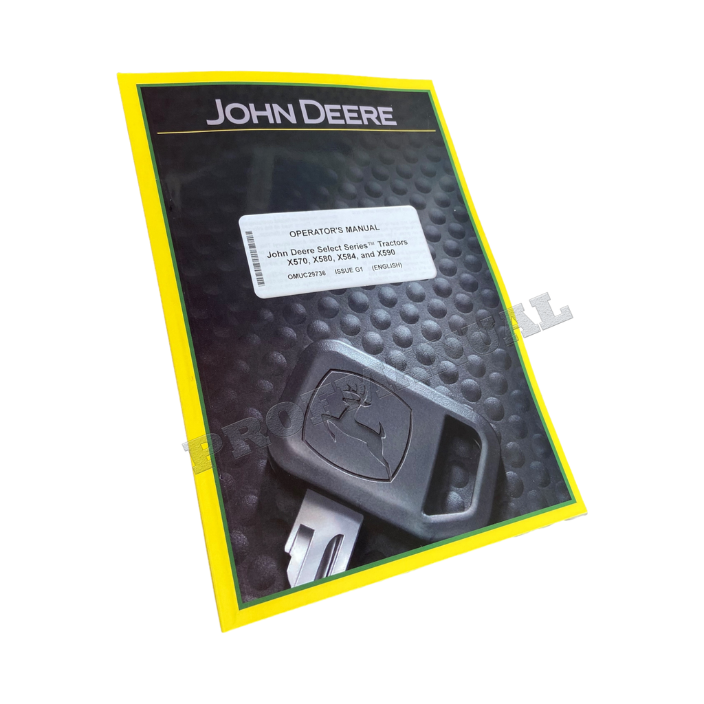 MANUAL DEL OPERADOR DEL TRACTOR JOHN DEERE X570 X580 X584 X590 N.° 2