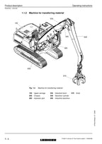 Liebherr R904 C Litronic Excavator Material handler Operators manual