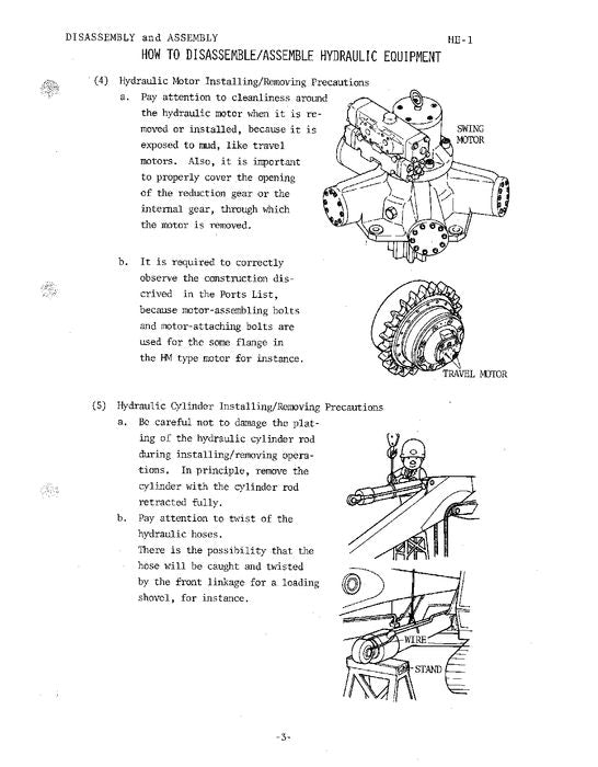 HITACHI UH143 EXCAVATOR SERVICE MANUAL