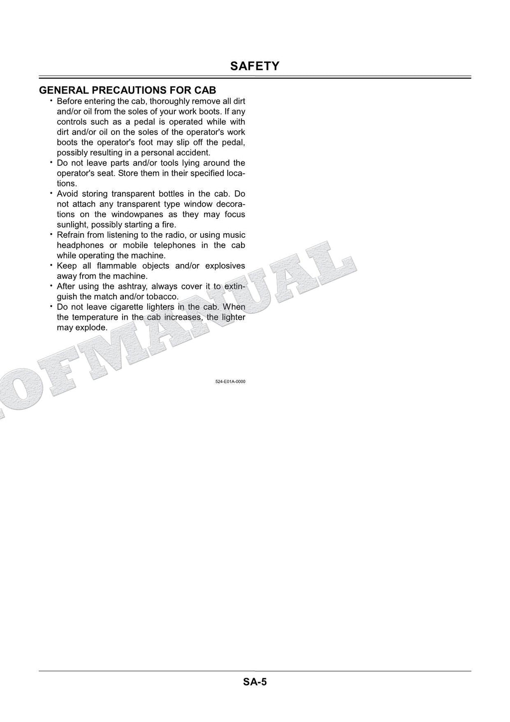 HITACHI ZX225USRLC-3 ZX330LC-3 Operat Telescopic Clamshell Workshop Manual