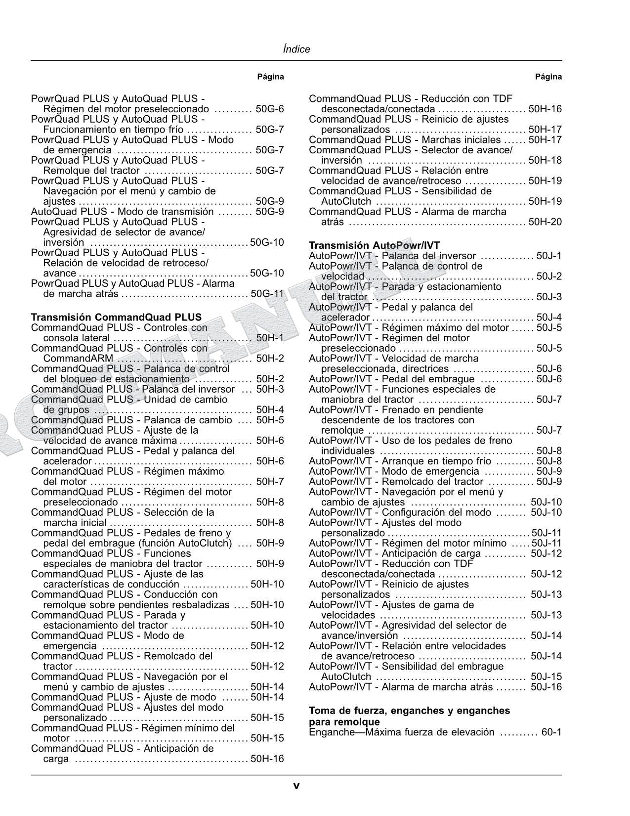 John Deere s 6M 145 - 185 MW 6MH 155 MW Tractor Manual del Operador MY2025