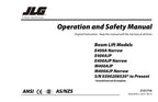 JLG E400AJP E400A M400AJP narrow Boom Lift Operators Manual