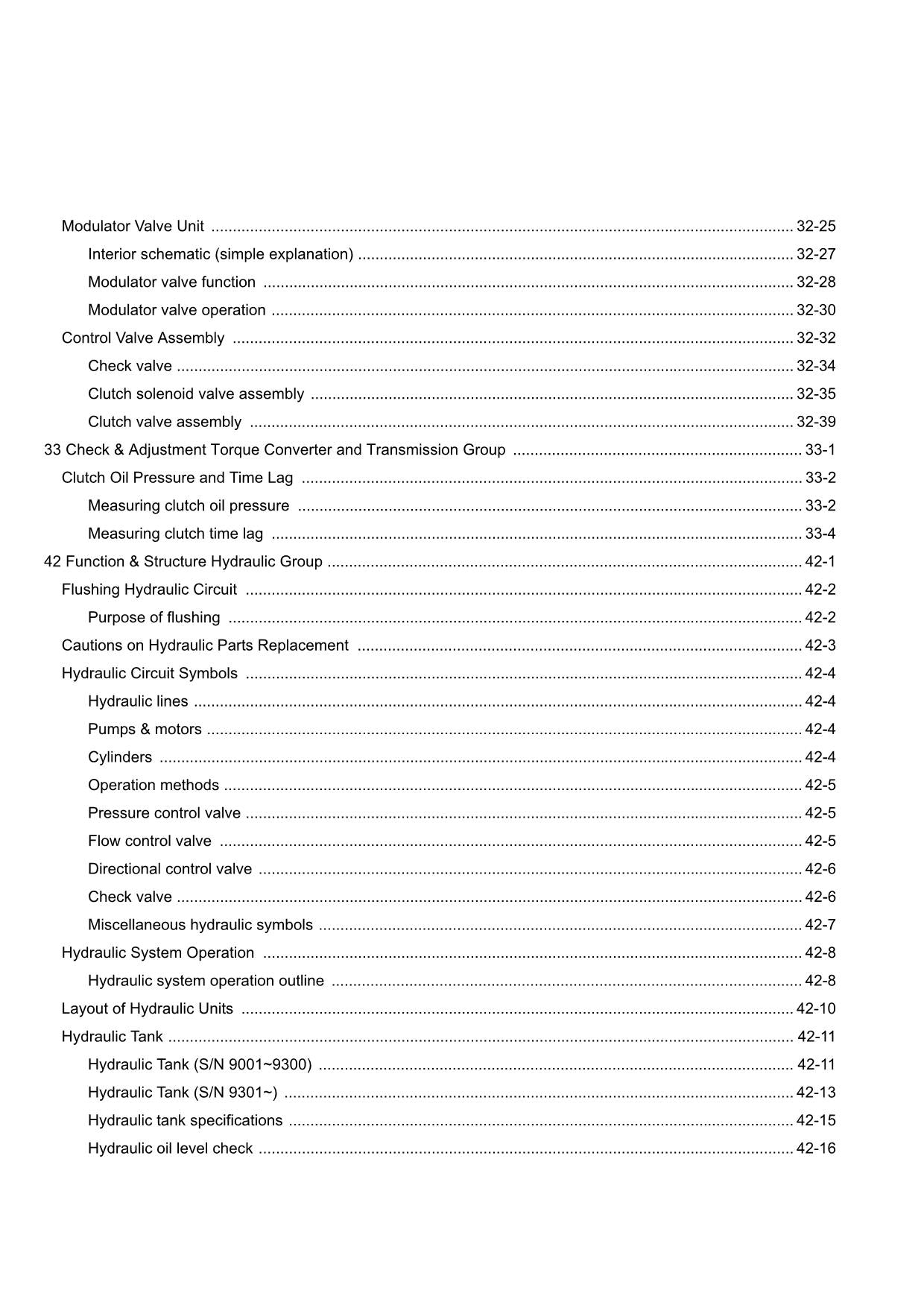 Hitachi ZW370 Wheel Loader Technical Manual Operational Principle
