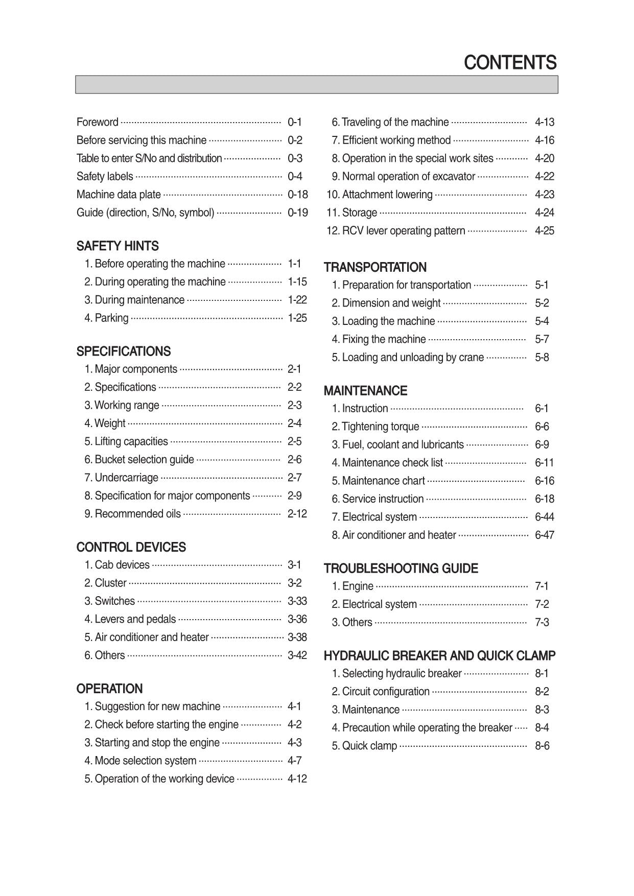 Hyundai HX300HD CRAWLER EXCAVATOR Operators Maintenance Manual