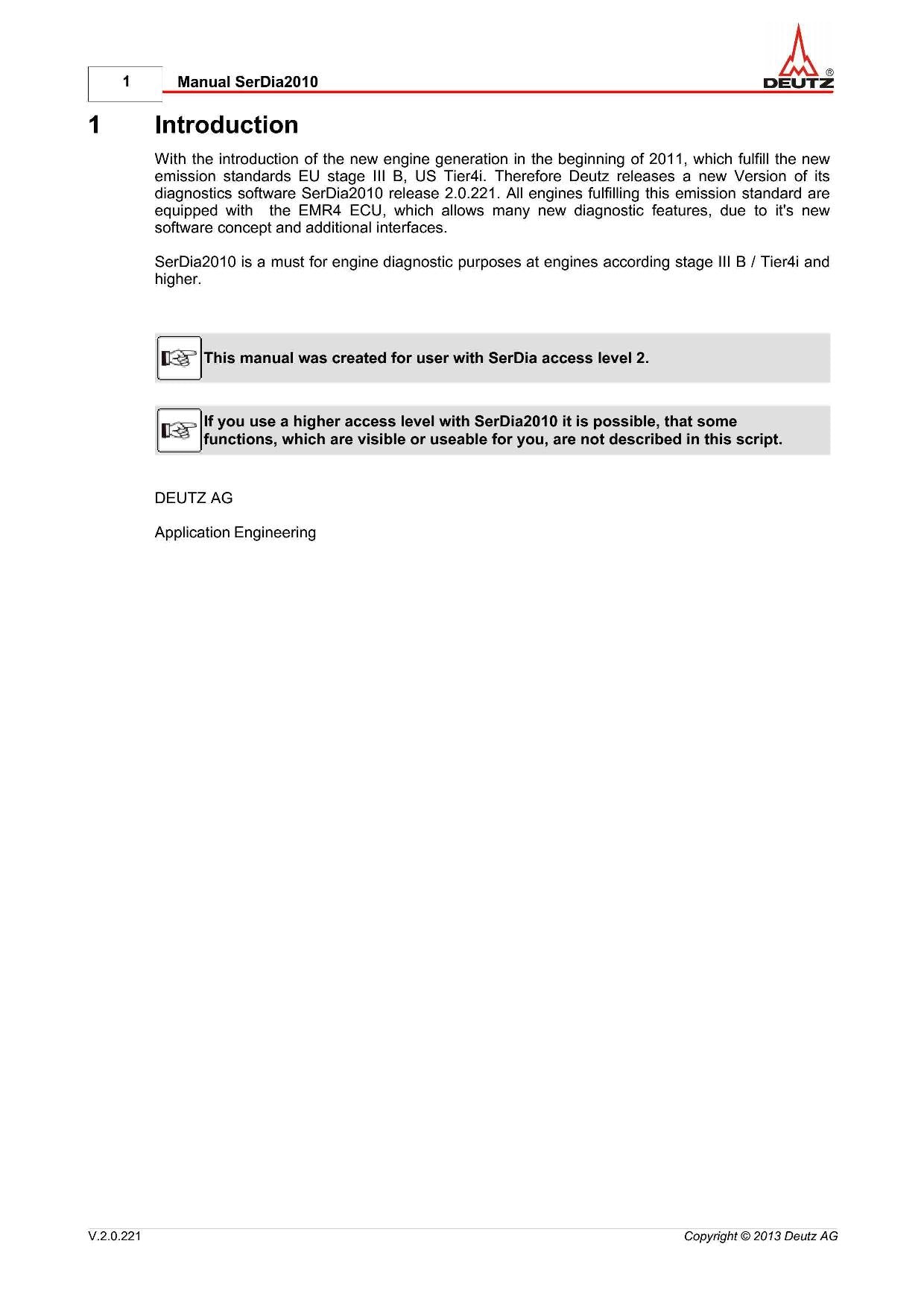 Hitachi SerDia2010 Wheel Loader Engine Manual