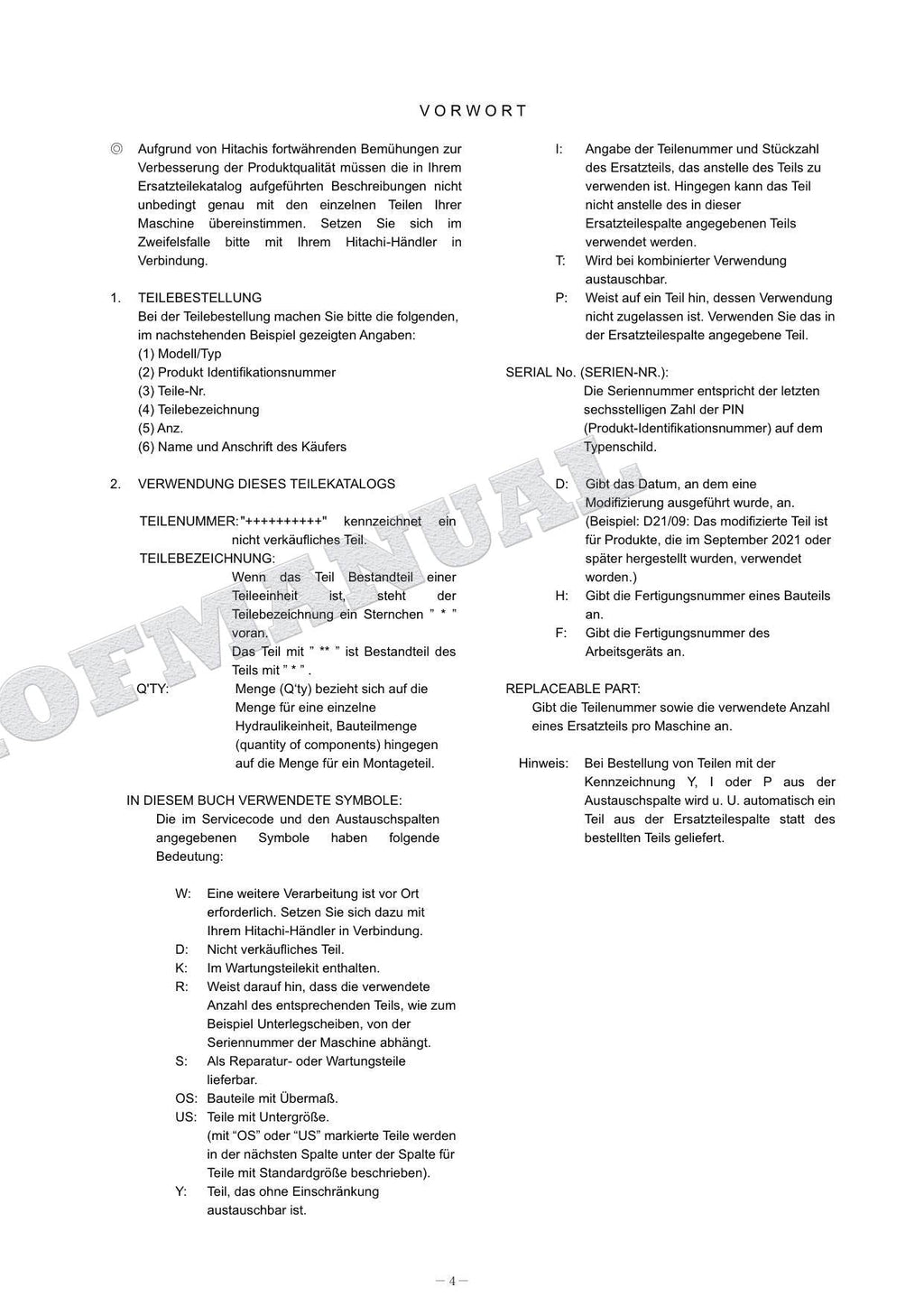 Catálogo de piezas de excavadora HITACHI ZX160LC-7 OCEANÍA Spec Equip Component Manual