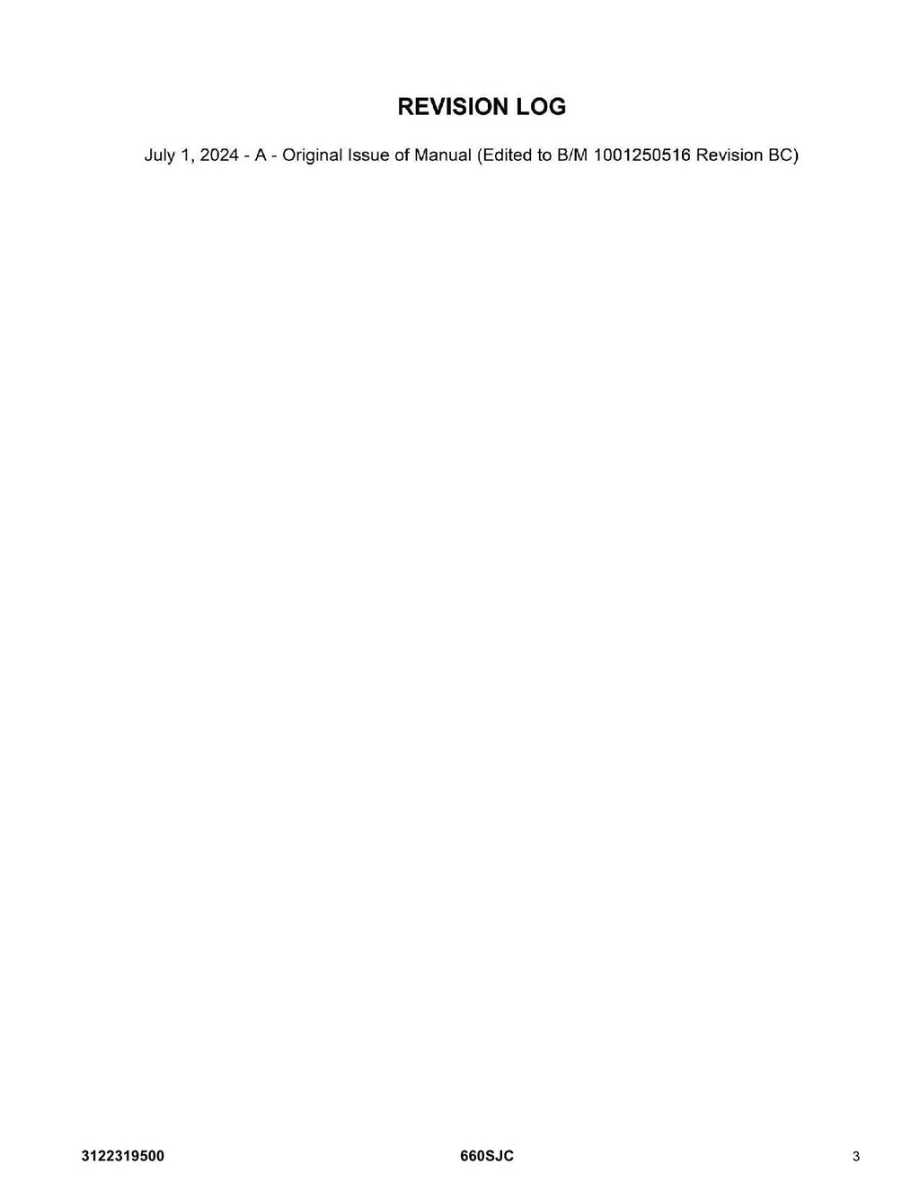 JLG 660SJC  Boom Lift Parts Catalog Manual
