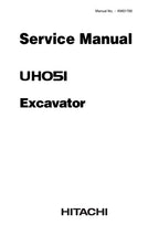 HITACHI UH051M EXCAVATOR SERVICE MANUAL