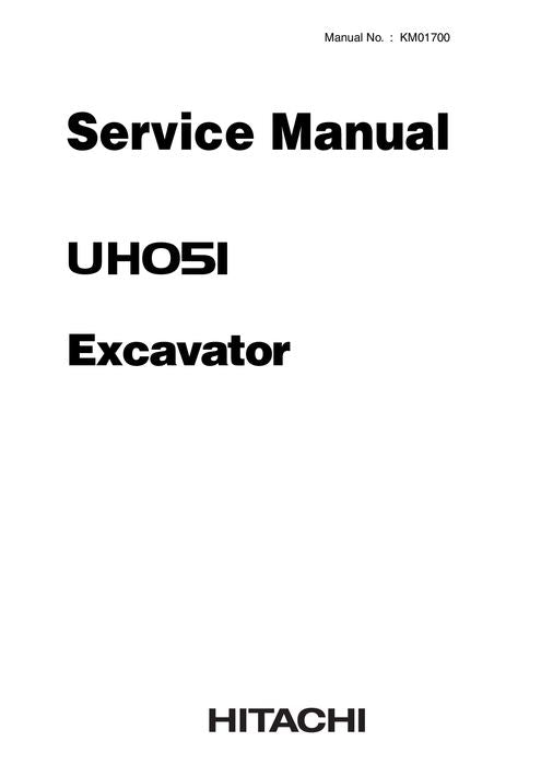 HITACHI UH051M EXCAVATOR SERVICE MANUAL