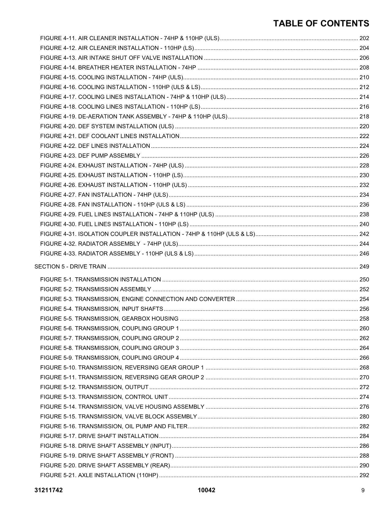 SKYTRAK  10042 Telehandler Parts Catalog Manual
