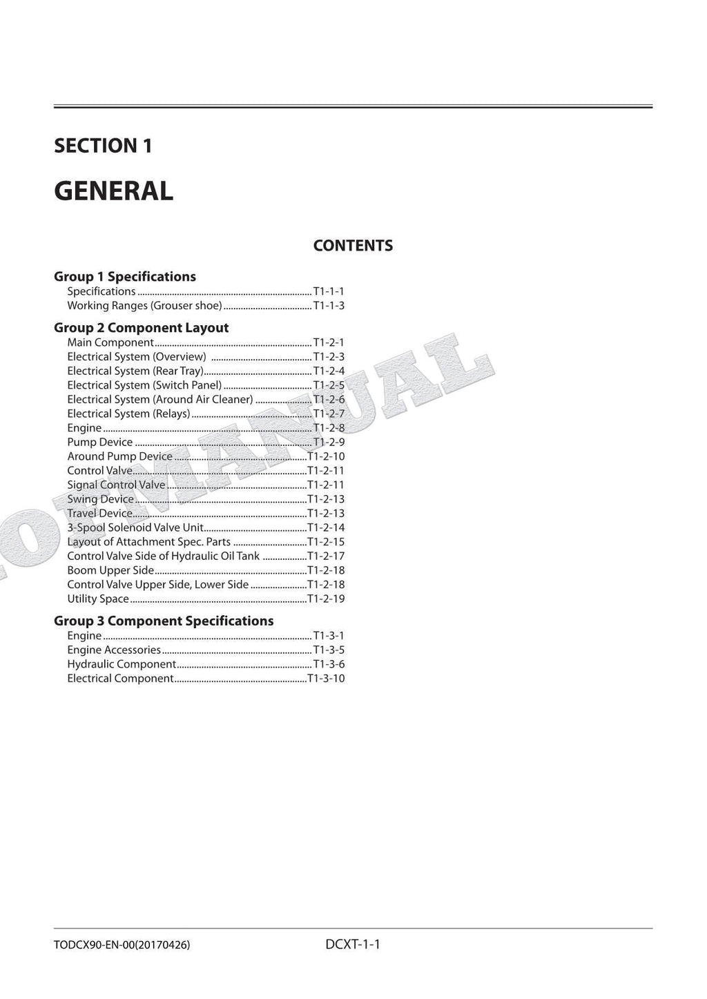 HITACHI ZX210LCH-5A ZX210K-5A Excavator Service Manual Operational Principle