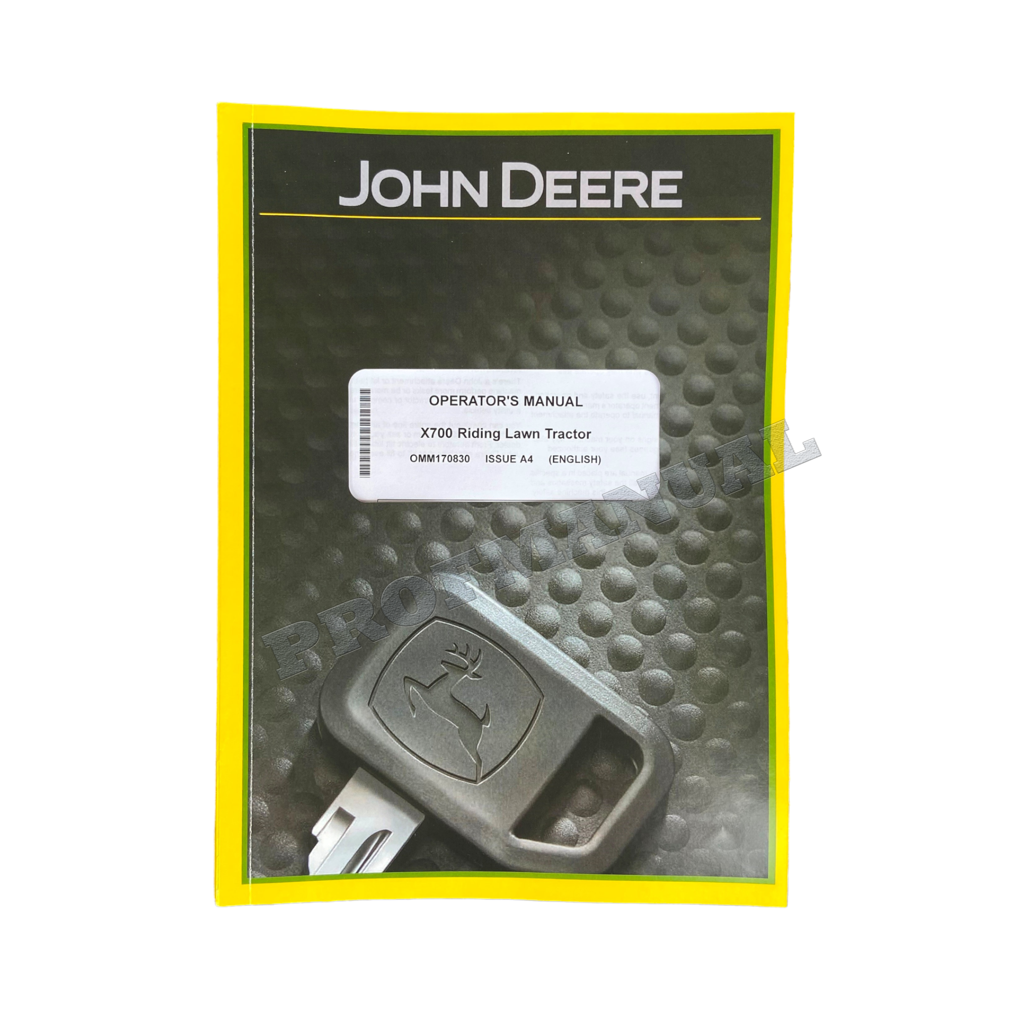 MANUAL DEL OPERADOR DEL TRACTOR JOHN DEERE X750 X754 X758 SER 020001 - 030000