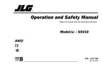 JLG SSV-10 Vertical Mast Maintenance Operation Operators Manual