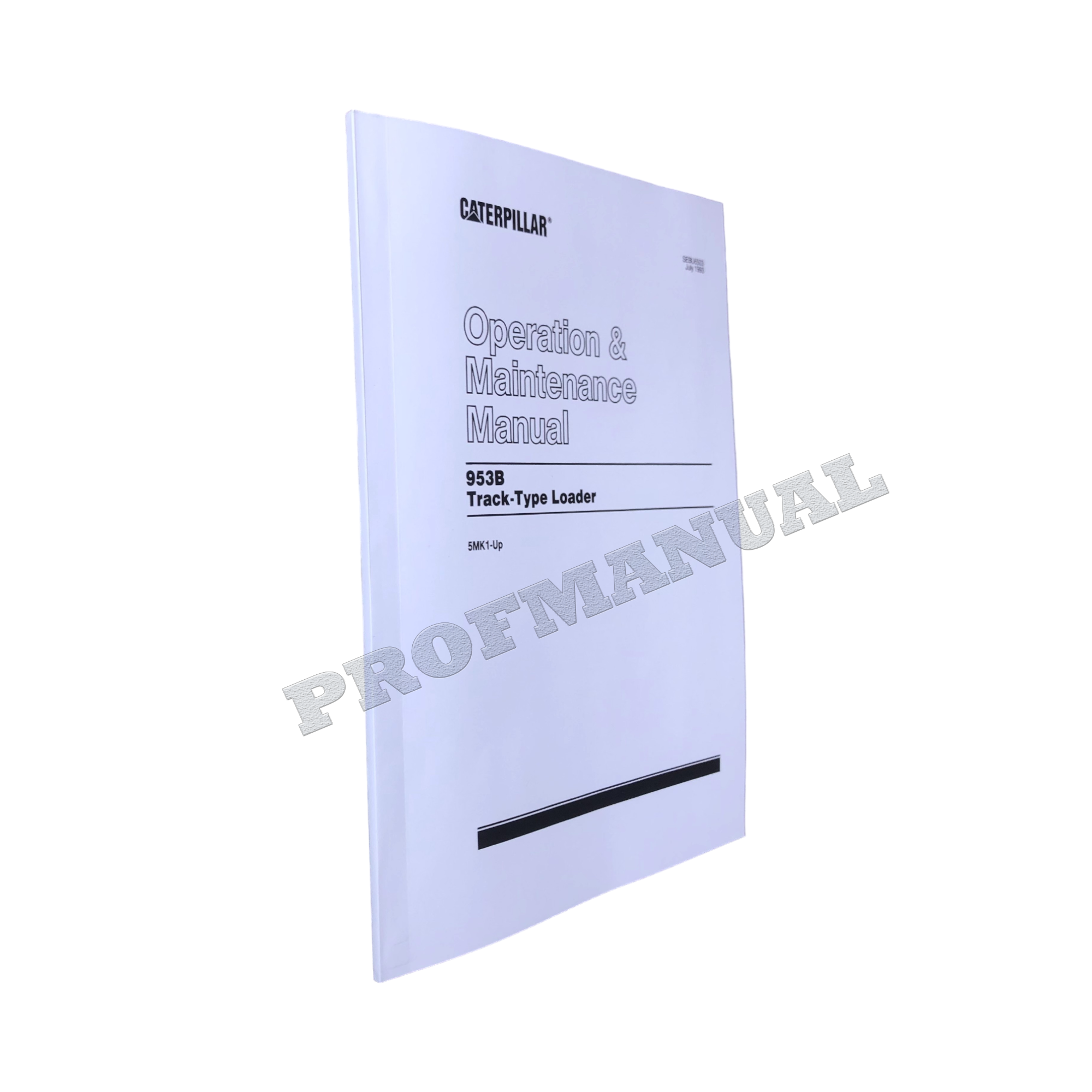 Manual de mantenimiento del operador del cargador de cadenas Caterpillar 953B