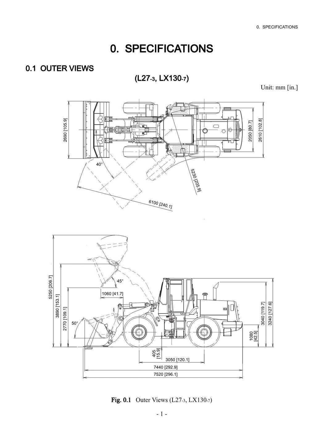 Hitachi LX130-7 LX160-7 LX190-7 LX230-7 Wheel Loader Technical Manual