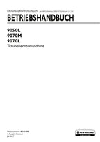 New Holland 9050L 9070M 9070L Traubenerntemaschine Betriebsanleitung