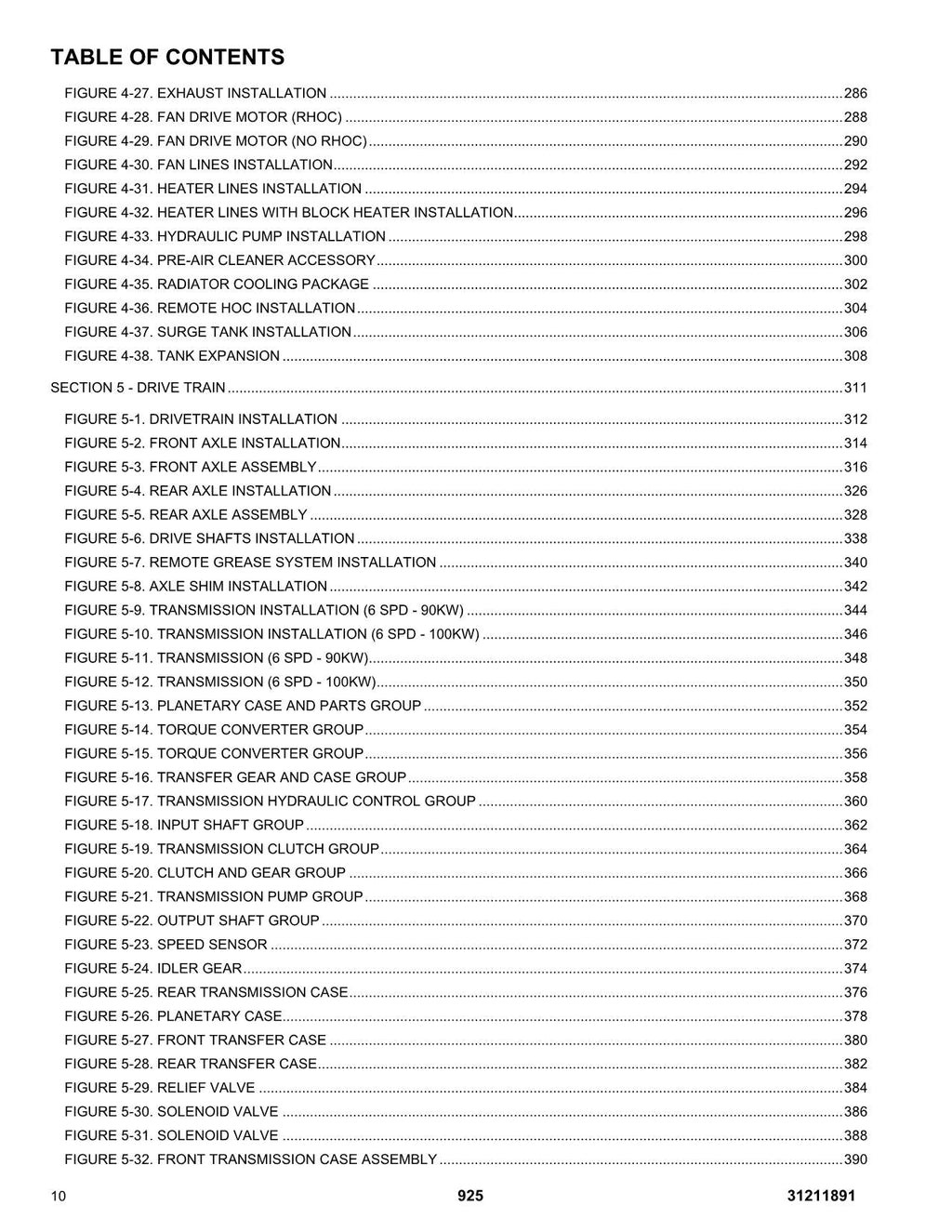 Manual del catálogo de piezas del manipulador telescópico JLG 925