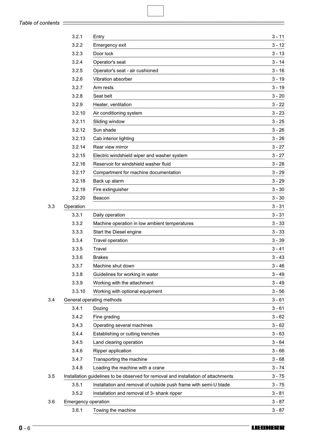 Liebherr PR752 Litronic Dozer Operators manual