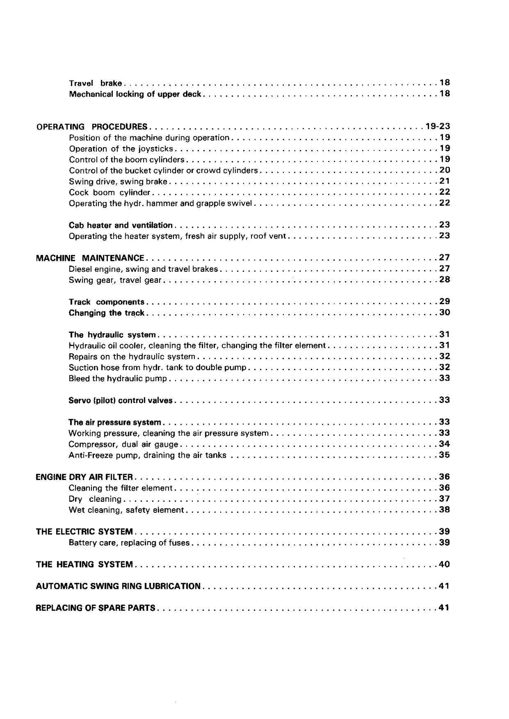 Liebherr R900 Excavator Operators manual