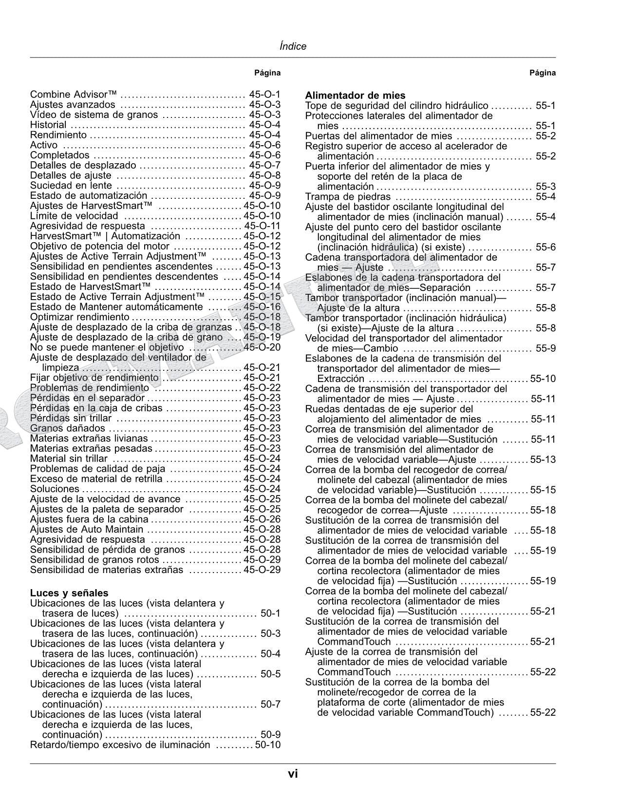 John Deere S760 S770 S780 S790 COMBINAR Manual del Operador Español SN 810001 -