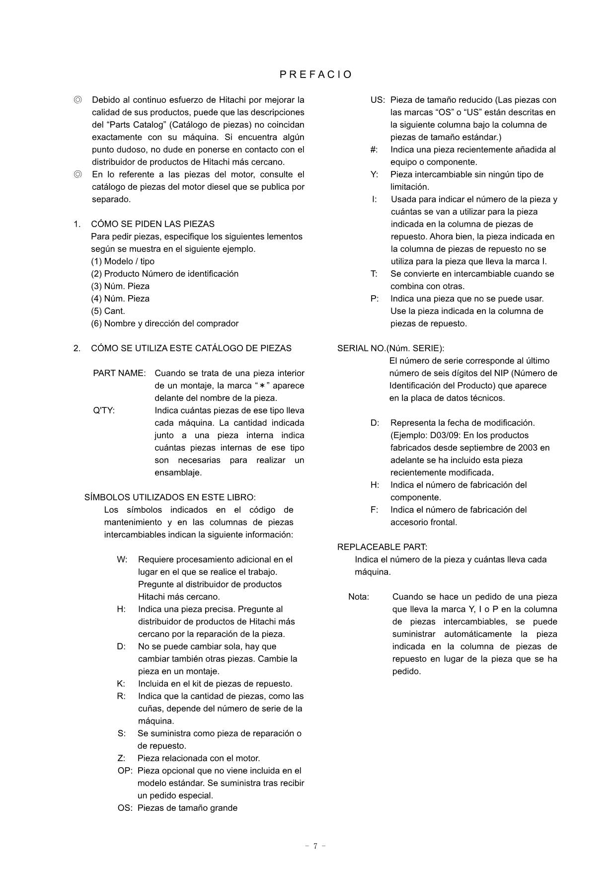 Hitachi ZW180 Wheel Loader Parts Catalog Manual SN 005101-up 000101-005100 EU