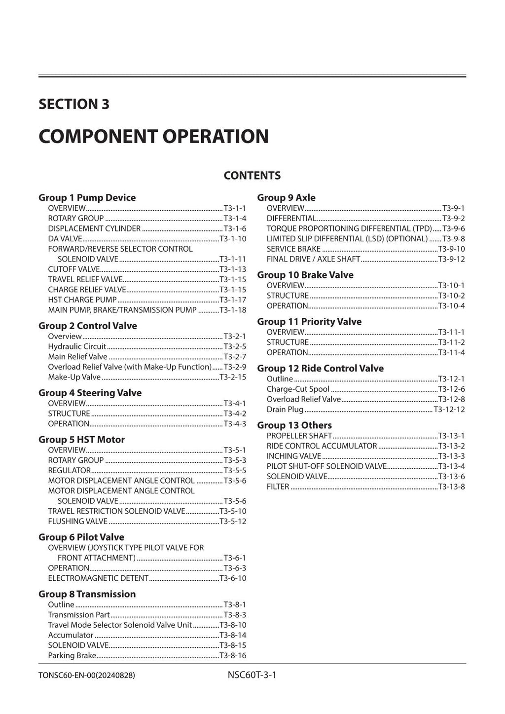 Hitachi ZW100-6 Wheel Loader Technical Manual Operational Principle