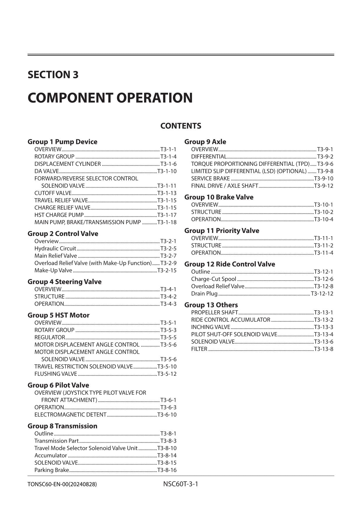 Hitachi ZW100-6 Wheel Loader Technical Manual Operational Principle