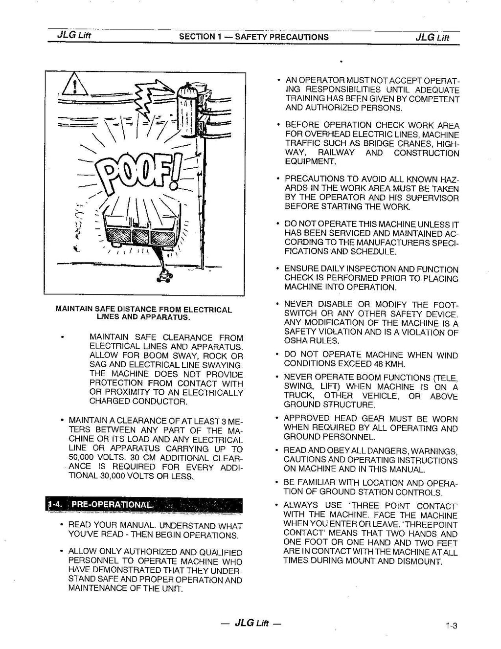 JLG 40ic 45ic Boom Lift Maintenance Operation Operators Manual EN FR DE IT ES