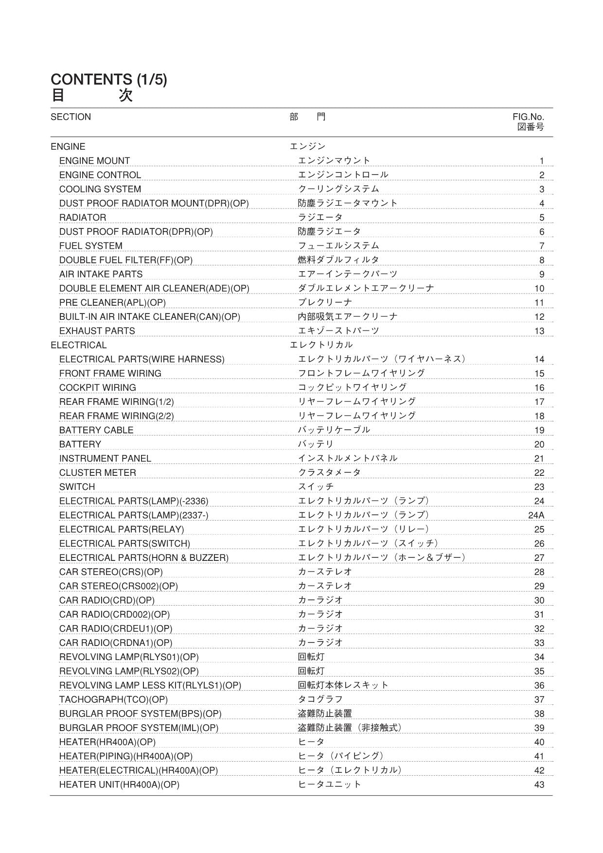 Hitachi LX80-7 Wheel Loader Parts Catalog Manual SN 001101-up