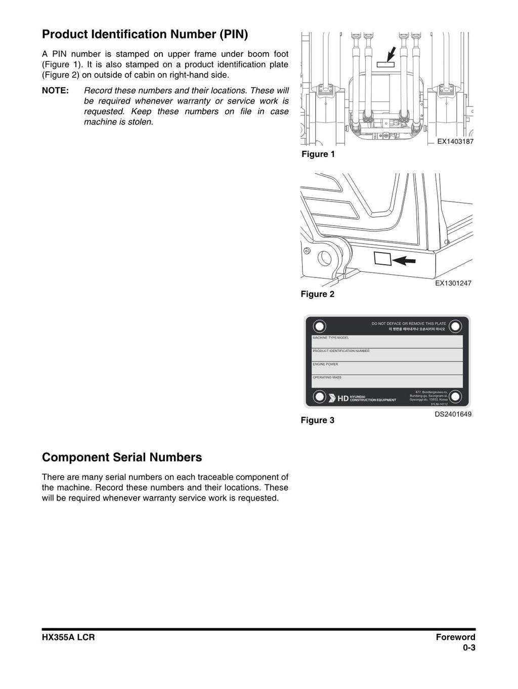 Hyundai HX355ALCR CRAWLER EXCAVATOR Operators Maintenance Manual