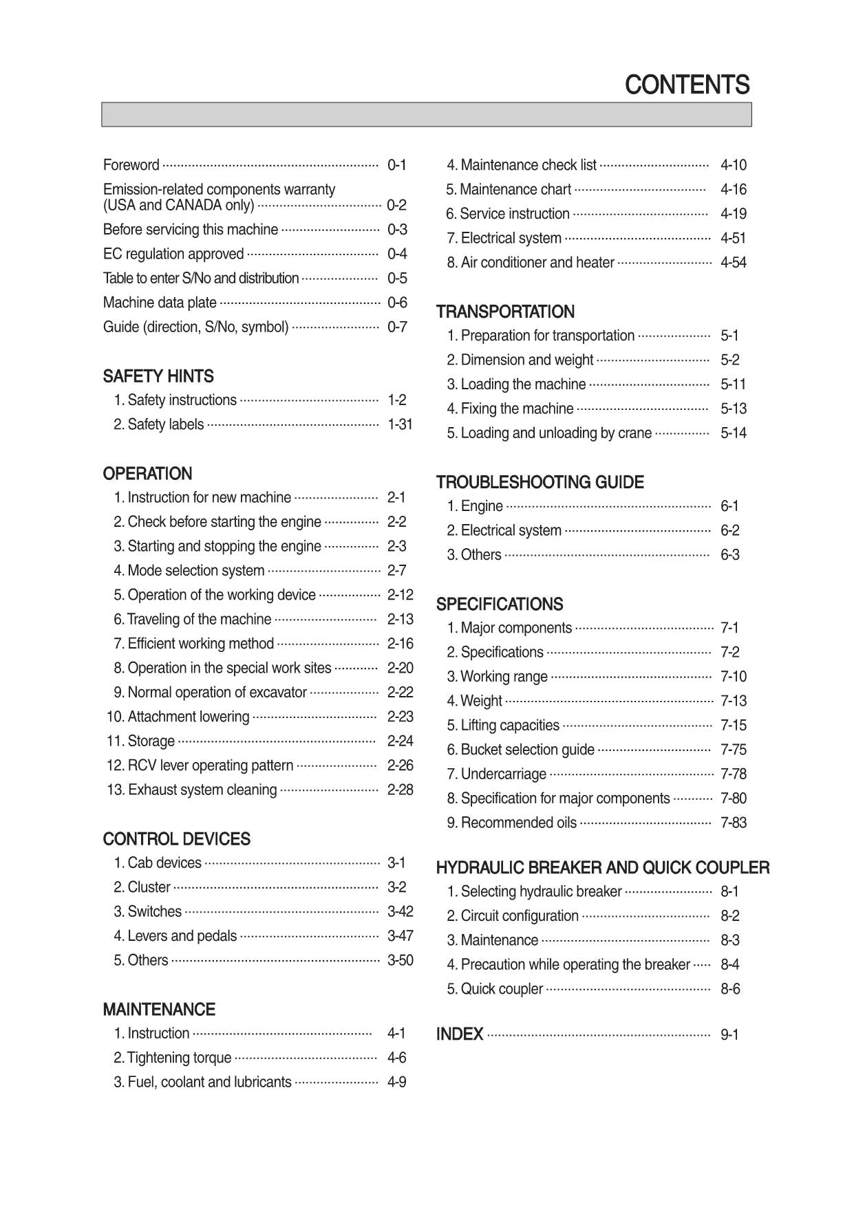 Hyundai HX140A L CRAWLER EXCAVATOR Operators Maintenance Manual
