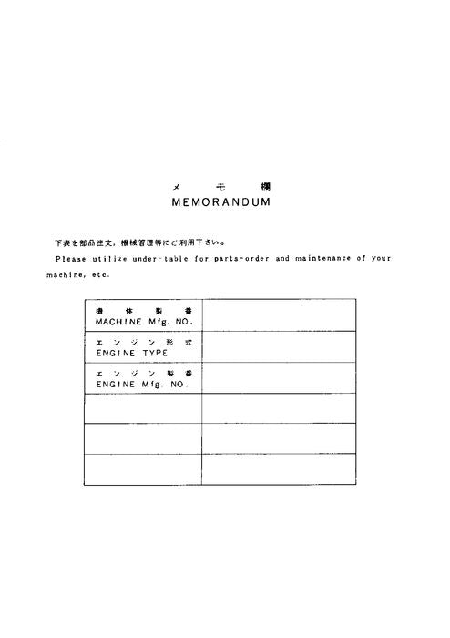 Manual del catálogo de piezas de la excavadora Hitachi EX20UR-3