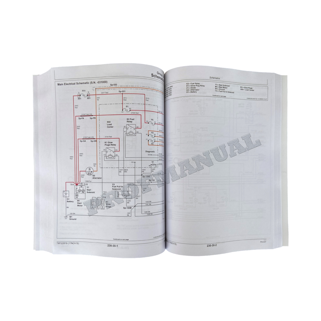 JOHN DEERE X750 X754 X758 TRACTOR REPAIR SERVICE TECHNICAL MANUAL TM122819