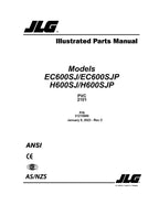 Catálogo de piezas del elevador de pluma JLG EC600SJ EC600SJP H600SJ H600SJP Manual 31215988