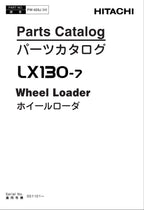 Hitachi LX130-7 Wheel Loader Parts Catalog Manual SN 001101-up PW-655J-H