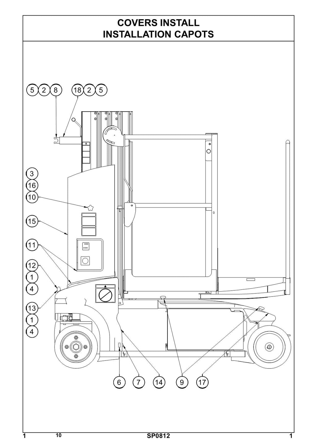 TOUCAN Duo Vertical Lift Parts Catalog Manual S.N. 5267-5301 MA032104